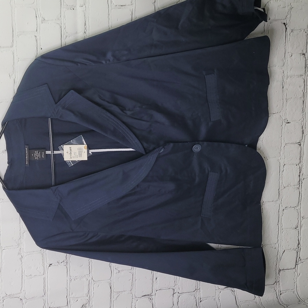 NWT lane bryant two button blazer Navy
